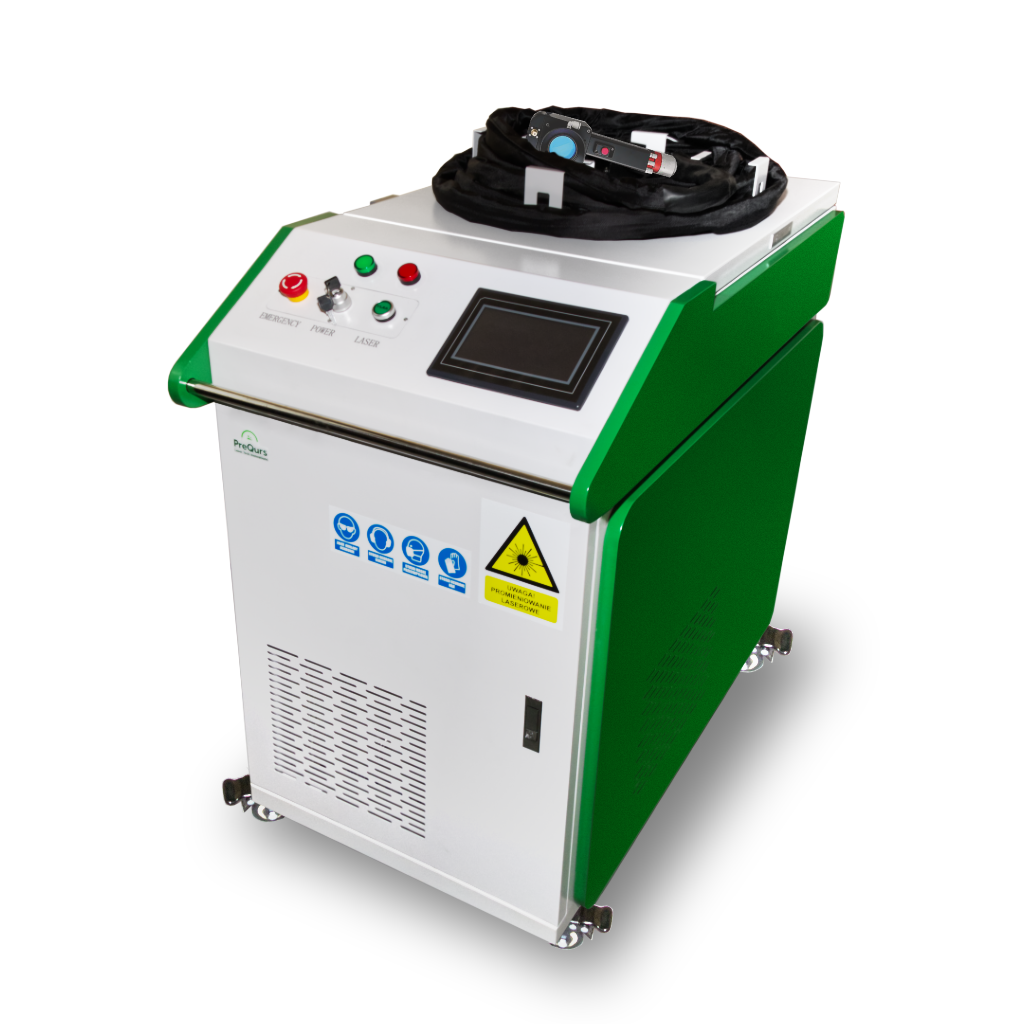 Impulsowy laser czyszczący o mocy 1 000 W chłodzony wodą. Dedykowany do zastosowań przemysłowych, przeznaczone do długotrwałych procesów czyszczenia powierzchni metalowych oraz niemetalowych. 50 mJ, 100 mJ.